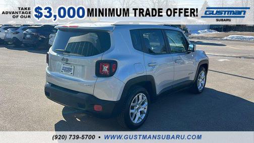 Glacier Metallic 2017 Jeep Renegade Latitude