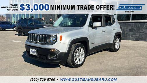 Glacier Metallic 2017 Jeep Renegade Latitude