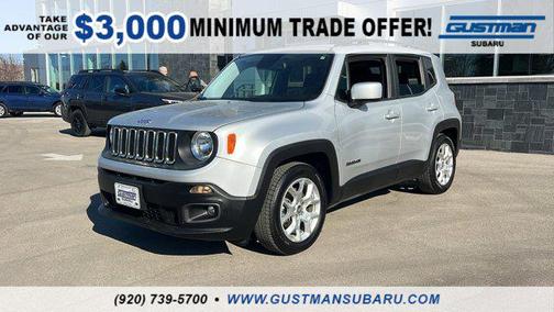 Glacier Metallic 2017 Jeep Renegade Latitude