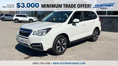 Crystal White Pearl 2018 Subaru Forester 2.5i Premium