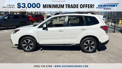 Crystal White Pearl 2018 Subaru Forester 2.5i Premium