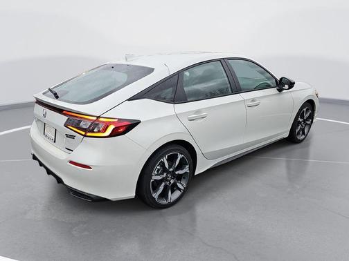 Platinum White Pearl 2026 Honda Civic Hybrid Sport Touring