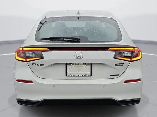 Platinum White Pearl 2026 Honda Civic Hybrid Sport Touring