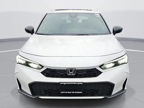 Platinum White Pearl 2026 Honda Civic Hybrid Sport Touring