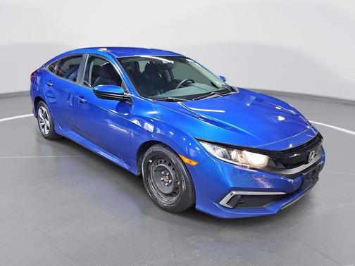 Aegean Blue Metallic 2019 Honda Civic LX