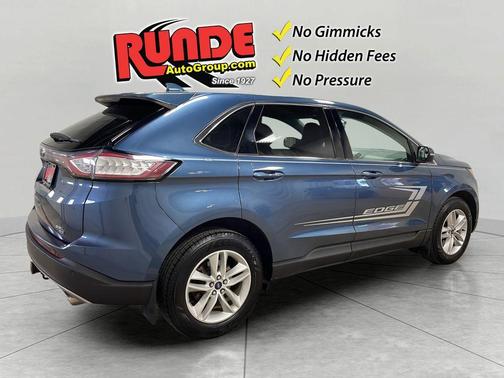 Blue 2018 Ford Edge SEL