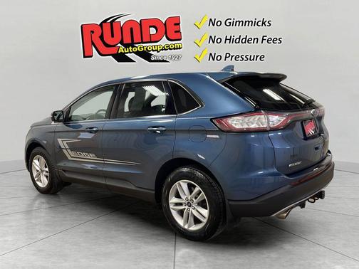 Blue 2018 Ford Edge SEL