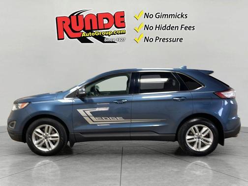 Blue 2018 Ford Edge SEL