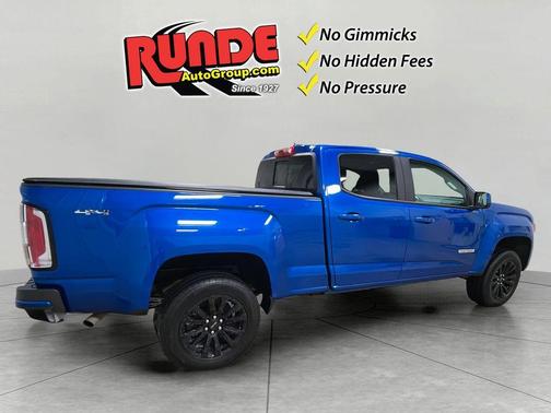 Blue 2022 GMC Canyon Elevation