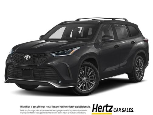 Midnight Black Metallic 2025 Toyota Highlander LE