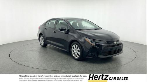 Midnight Black Metallic 2025 Toyota Corolla LE