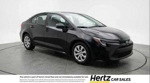 Midnight Black Metallic 2025 Toyota Corolla LE