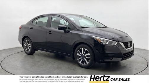 Super Black 2025 Nissan Versa 1.6 SV