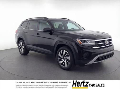 Deep Black Pearl 2024 Volkswagen Atlas 2.0T SE w/Technology