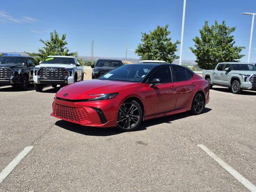 Supersonic Red/Midnight Black Metallic 2025 Toyota Camry XSE