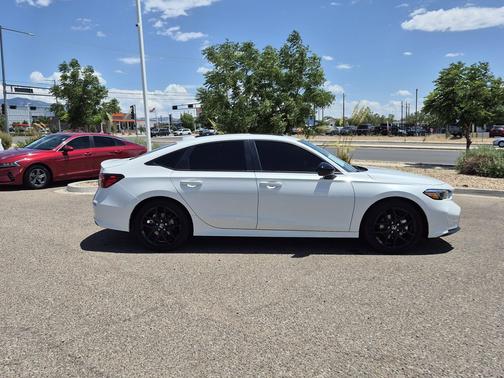 Platinum White Pearl 2026 Honda Civic Hybrid Sport Touring