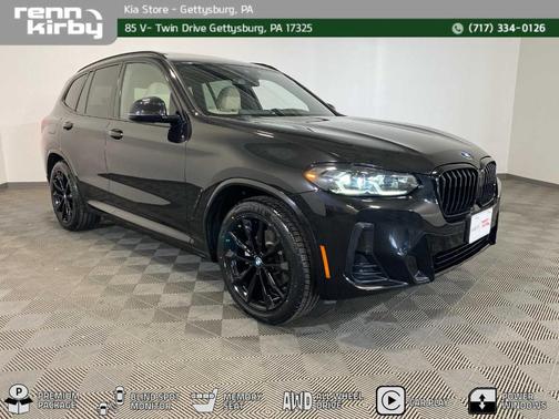Black Sapphire Metallic 2023 BMW X3 xDrive30i