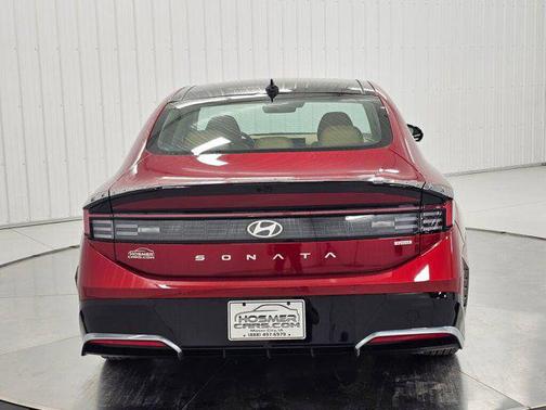 Ultimate red 2025 Hyundai SONATA Hybrid Limited
