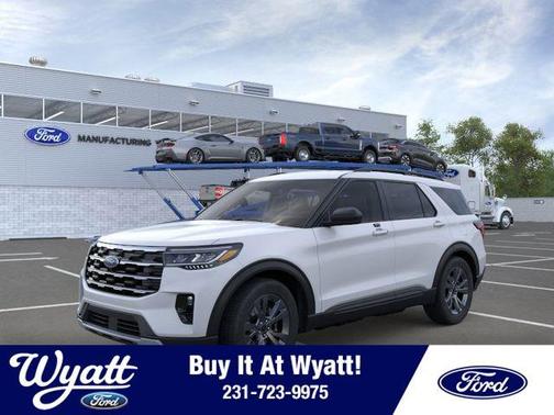 Space White Metallic 2026 Ford Explorer Active