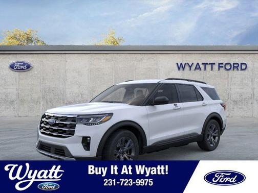 Space White Metallic 2026 Ford Explorer Active
