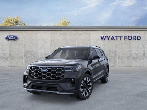 Agate Black Metallic 2026 Ford Explorer Platinum