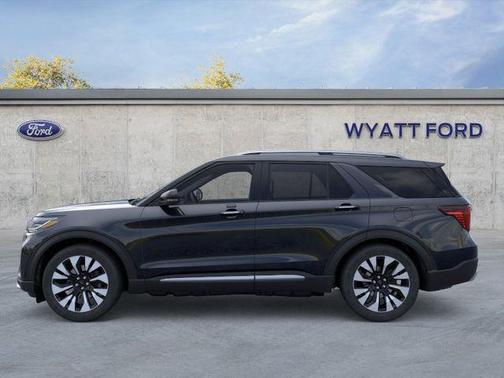 Agate Black Metallic 2026 Ford Explorer Platinum