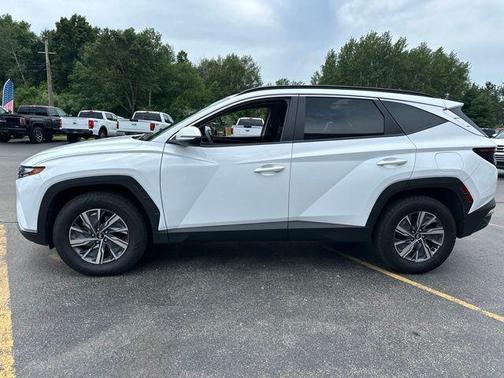 Serenity White Pearl 2023 Hyundai TUCSON Hybrid Blue
