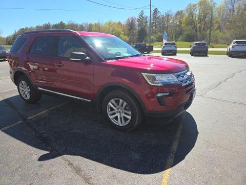 Red 2019 Ford Explorer XLT