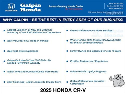 2025 Honda CR-V EX-L 2WD