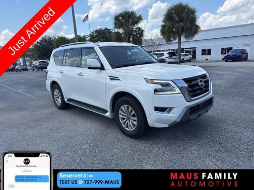 Aspen White Tricoat 2024 Nissan Armada SV 2WD