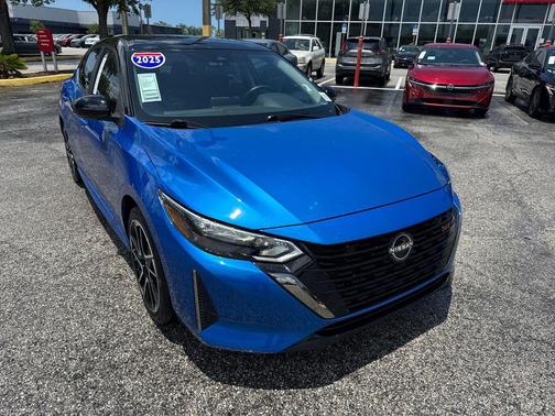 Electric Blue Metallic/Super Black 2025 Nissan Sentra SR