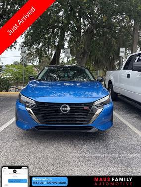 Electric Blue Metallic/Super Black 2025 Nissan Sentra SR