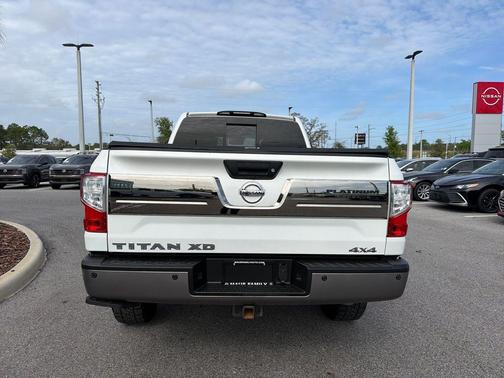 Pearl White 2019 Nissan Titan XD Platinum Reserve