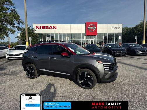 Gun Metallic/Scarlet Ember Tintcoat 2026 Nissan Kicks SR