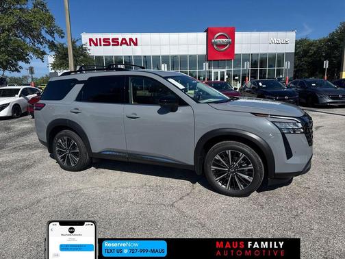 Boulder Gray Pearl 2026 Nissan Pathfinder Platinum
