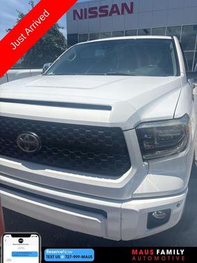 Super White 2019 Toyota Tundra Platinum