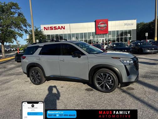 Boulder Gray Pearl 2026 Nissan Pathfinder Platinum