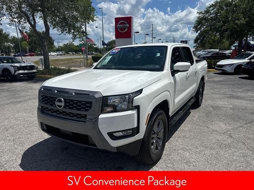 Glacier White 2025 Nissan Frontier SV