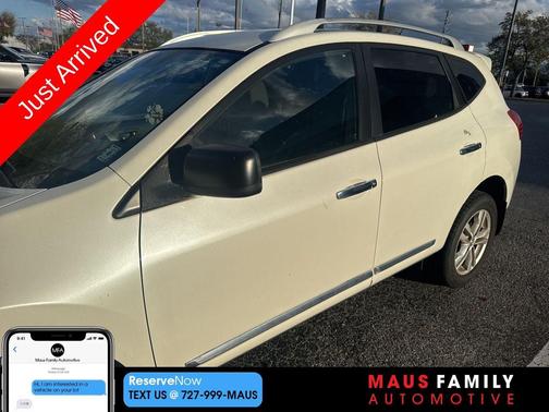 Pearl White 2015 Nissan Rogue Select S