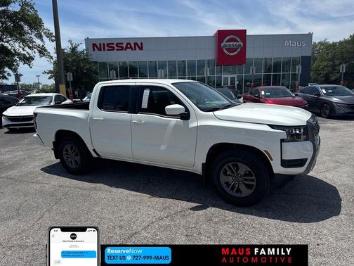 Glacier White 2026 Nissan Frontier SV