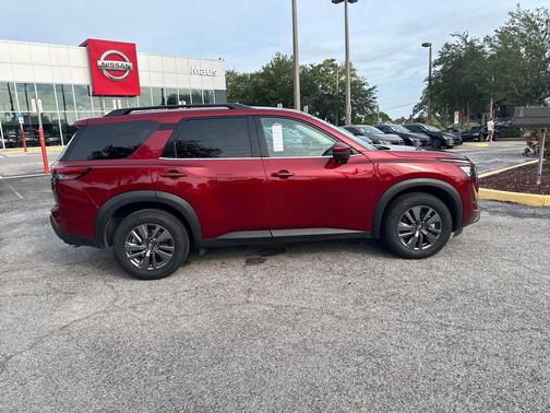 Scarlet Ember 2024 Nissan Pathfinder SV FWD