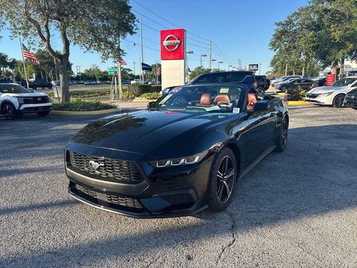 Shadow Black 2024 Ford Mustang EcoBoost Premium