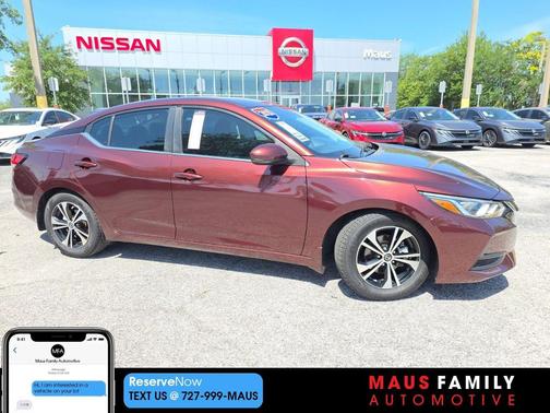 Rosewood Metallic 2020 Nissan Sentra SV