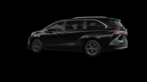 Midnight Black Metallic 2026 Toyota Sienna Platinum