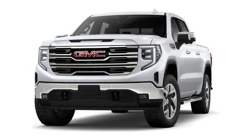 Glacier White Tricoat 2026 GMC Sierra 1500 SLT