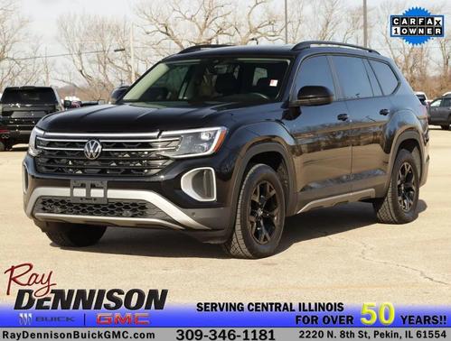 Deep Black Pearl 2024 Volkswagen Atlas 2.0T SE w/Technology 4MOTION