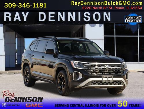 Deep Black Pearl 2024 Volkswagen Atlas 2.0T SE w/Technology 4MOTION