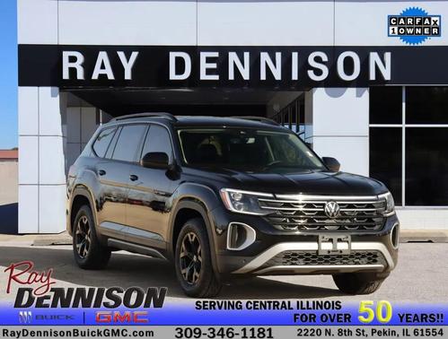 Deep Black Pearl 2024 Volkswagen Atlas 2.0T SE w/Technology 4MOTION