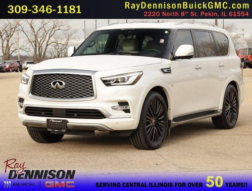 Moonstone White 2019 INFINITI QX80 Limited