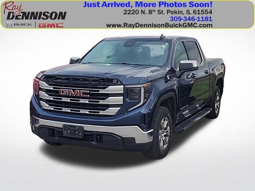 Pacific Blue Metallic 2022 GMC Sierra 1500 SLE